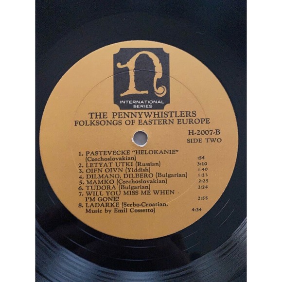 The Pennywhistlers Women's Ensemble Folksongs Easter Europe LP Nonesuch VG MONO - Picture 7 of 7